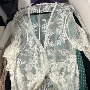 Floral cover up, one size fits all